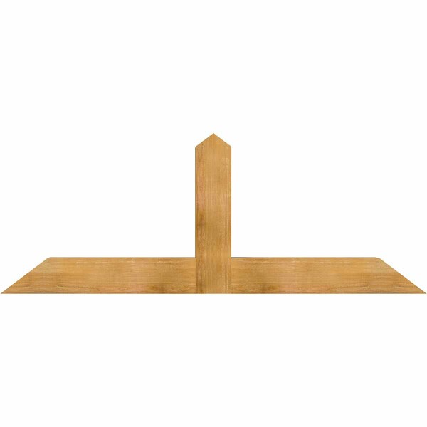 Ekena Millwork Portland Rough Sawn Timber Gable Bracket, Western Red Cedar, 72"W x 27"H x 6"D x 6"F, 9/12 Pitch GBW072X27X0606POR00RWR - main